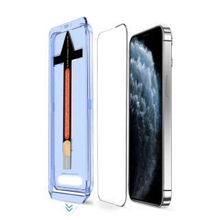 1x 9H Panzerglas für iPhone 11 Pro Max 3D KLAR Staubfreie Installation echtes Tempered Glass Panzerhartglas Schutzglas Displayschutz Schutzfolie Screen-Protector