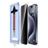 6x Blickschutz 9H Panzerglas für iPhone 14 3D KLAR PRIVACY ANTI-SPY Staubfreie Installation echtes Tempered Panzerhartglas Schutzglas Displayschutz Schutzfolie Screen-Protector