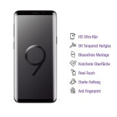 4x UV-Liquid 9H Panzerglas für Samsung Galaxy S9 3D KLAR echtes Tempered Panzerhartglas Schutzglas Displayschutz Panzerfolie Schutzfolie Screen Protector