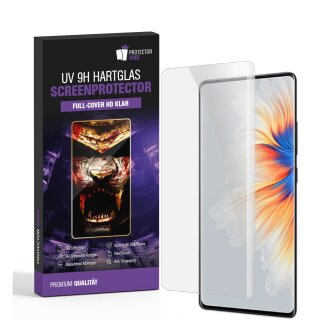 3x UV-Liquid 9H Panzerglas für Xiaomi Mi Mix 4 3D KLAR echtes Tempered Panzerhartglas Schutzglas Displayschutz Panzerfolie Schutzfolie Screen Protector