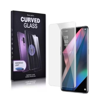 6x UV-Liquid 9H Panzerglas für Oppo Find X3 Pro 3D KLAR echtes Tempered Panzerhartglas Schutzglas Displayschutz Panzerfolie Schutzfolie Screen Protector