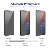 1x ANTI-SPY 9H Panzerglas für Samsung Galaxy A15 Blickschutz echtes Tempered Panzerhartglas Displayschutz Schutzglas Panzerfolie Schutzfolie