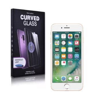 6x UV-Liquid 9H Panzerglas für iPhone 7 3D KLAR echtes Tempered Panzerhartglas Schutzglas Displayschutz Panzerfolie Schutzfolie Screen Protector