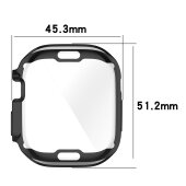 Schutzhülle für Apple Watch Ultra 1 & 2 49 mm Smartwatch Displayschschutz Case Cover Tasche Transparent Uhr Bumper