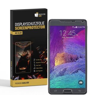 4x Displayschutzfolie fr Samsung Galaxy Note 4 Displayfolie Schutzfolie HD KLAR