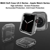 Schutzhülle für Apple Watch 4/ 5/ 6/ 2020/ 2023/ SE 40 mm Smartwatch Schutz Hülle Case Cover Tasche Transparent Uhr Bumper ANTI-SHOCK/ ANTI-STOß