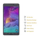 4x 9H Nano-Glass für Samsung Galaxy Note 4 3D KLAR Anti-Shock Anti-Bruch Anti-Stoß Anti-Schmutz Panzernanoglas Displayschutz Schutzfolie Panzerfolie Panzerglas Screen-Protector