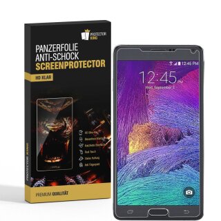 6x 9H Nano-Glass für Samsung Galaxy Note 4 3D KLAR Anti-Shock Anti-Bruch Anti-Stoß Anti-Schmutz Panzernanoglas Displayschutz Schutzfolie Panzerfolie Panzerglas Screen-Protector