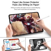 4x Paperfeel für Samsung Galaxy Tab S9 FE Plus Displayschutz Schreiben Malen Skizzieren matt entspiegelt