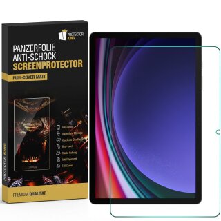 2x 9H Panzerglas für Samsung Galaxy Tab S9 Plus matt entspiegelt Nano-Glass Displayschutz Schutzglas Schutzfolie Panzerfolie Screen-Protector ANTI-SHOK ANTI-BRUCH-ANTI-STOß