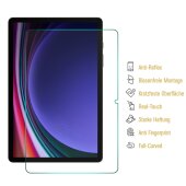 4x 9H Panzerglas für Samsung Galaxy Tab S9 Plus matt entspiegelt Nano-Glass Displayschutz Schutzglas Schutzfolie Panzerfolie Screen-Protector ANTI-SHOK ANTI-BRUCH-ANTI-STOß