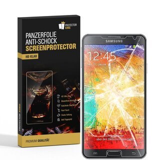 2x Panzerfolie fr Samsung Galaxy Note 3 ANTI-SCHOCK Displayschutzfolie HD KLAR