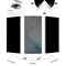 4x Blickschutz 9H Panzerglas für Samsung Galaxy Note 10 Plus Anti-Spy Privacy Displayschutz Panzerfolie Schutzfolie echtes Tempered Glass Schutzglas Screen-Protector