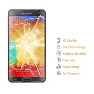 2x Panzerfolie fr Samsung Galaxy Note 3 NEO ANTI-SCHOCK Displayschutzfolie KLAR