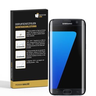 2x Displayfolie fr Samsung Galaxy S7 FULL-COVER Displayschutzfolie HD KLAR