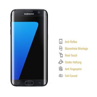 3x Displayfolie fr Samsung Galaxy S7 FULL-COVER Displayschutzfolie Display MATT