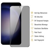 4x Blickschutz 9H Panzerglas für Samsung Galaxy S21 Privacy ANTI-SPY Panzerfolie Displayschutz HD Schutzfolie Schutzglas Hartglas Blickschutz Tempred Echtes Displayglas Glasfolie