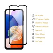 5x 9H Panzerglas für Samsung Galaxy A15 FULL COVER 3D KLAR echtes Tempered Glass Panzerfolie Displayschutz Schutzglas Hartglas Schutzfolie Screen-Protector