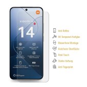1x 9H Panzerglas für Xiaomi 14 Matt ANT-Reflex echtes Tempered Glass Panzerfolie Displayschutz Schutzglas Schutzfolie Screen-Protector