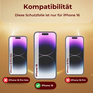 Panzer Glas Schutzfolie Für IPhone 16 Pro Max – 9H Härte, Kratzfest & Blasenfrei