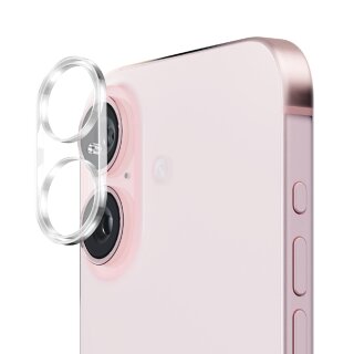 6x 9H Panzerglas für iPhone 16 3D KLAR Kameraglas echtes Tempered 9H Glass Panzerfolie Schutzglas Schutzfolie Screen-Protector