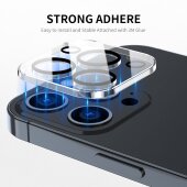 1x 9H Panzerglas für iPhone 16 Pro 3D KLAR Kameraglas echtes Tempered 9H Glass Panzerfolie Schutzglas Schutzfolie Screen-Protector