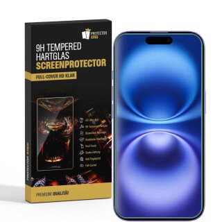 6x 9H Panzerglas für iPhone 16 3D A++ KLAR EXTREM HART echtes Tempered Glass Panzerfolie Displayschutz Schutzglas Hartglas Schutzfolie Screen-Protector