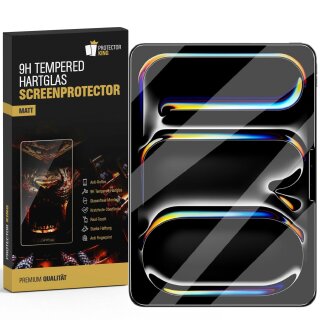 4x 9H Panzerglas für iPad Pro 13 2024 matt Anti-Reflex entspiegelt echtes Tempered Glass Panzerfolie Displayschutz Schutzglas Schutzfolie Screen-Protector