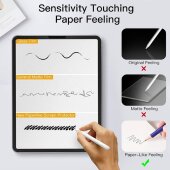 5x Paperfeel für iPad Air 11 2024 matt Anti-Reflex entspiegelt Displayschutz Schutzfolie Screen-Protector