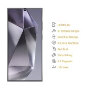 1x 9H Panzerglas für Samsung Galaxy S24 Ultra HD KLAR echtes Tempered Glass Panzerfolie Displayschutz Schutzglas Hartglas Schutzfolie Screen-Protector