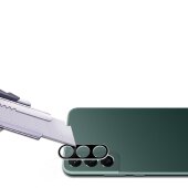 4x 9H Kameraschutzglas für Samsung Galaxy S24 FE 3D KLAR Schwarzes ECHTES TEMPERED Panzerglas Kameraglas Kamerhartglas Kameraschutzglas Schutzglas Schutzfolie Panzerfolie