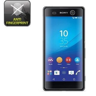 4x Displayfolie für Sony Xperia M5 ANTI-REFLEX Displayschutzfolie MATT