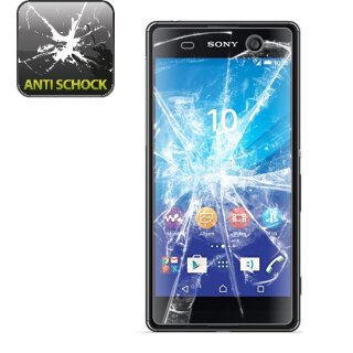 3x Panzerfolie für Sony Xperia M5 ANTI-SCHOCK Displayschutzfolie HD ULTRA KLAR