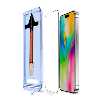 1x 9H Panzerglas für iPhone 16 Pro matt Anti-Reflex Staubfreie Installation echtes Tempered Glass Schutzglas Displayschutz Schutzfolie Screen-Protector