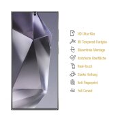 3x 9H Panzerglas für Samsung Galaxy S25 Ultra HD KLAR echtes Tempered Glass Panzerfolie Displayschutz Schutzglas Hartglas Schutzfolie Screen-Protector
