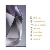 3x 9H Panzerglas für Samsung Galaxy S25 Ultra HD KLAR Displayschutz Schutzglas Schutzfolie Panzerfolie Screen-Protector ANTI-SHOK ANTI-BRUCH-ANTI-STOß