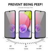 1x Blickschutz 9H Panzerglas für Samsung Galaxy A14 Anti-Spy Privacy Sichtschutz echtes Tempered Glass Panzerfolie Displayschutz Schutzfolie Schutzglas Screen Protector
