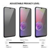 6x Blickschutz 9H Panzerglas für Samsung Galaxy A14 Anti-Spy Privacy Sichtschutz echtes Tempered Glass Panzerfolie Displayschutz Schutzfolie Schutzglas Screen Protector