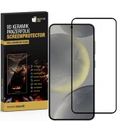 3x Keramik-Glass für Samsung Galaxy S25 Plus FULL COVER HD KLAR Displayschutz Schutzglas Schutzfolie Panzerfolie Screen-Protector