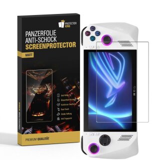 5x Panzerfolie für Asus Rog Ally Anti-Reflex matt Displayschutz Schutzfolie Panzerfolie Screen-Protector ANTI-SHOK ANTI-BRUCH-ANTI-STOß