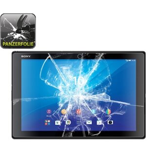 2x Panzerfolie fr Sony Xperia Z4 Tablet ANTI-SCHOCK Displayschutzfolie HD KLAR