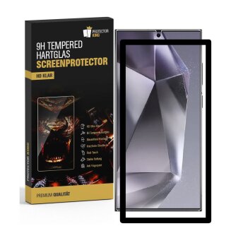 4x 9H Panzerglas für Samsung Galaxy S24 Ultra HD KLAR mit Montagerahmen echtes Tempered Glass Displayschutz Schutzglas Hartglas Schutzfolie Screen-Protector