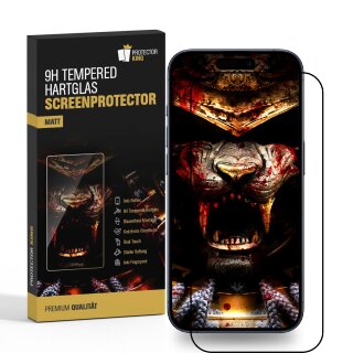 2x 9H Panzerglas für iPhone 16 FULL COVER matt Anti-Reflex entspiegelt echtes Tempered Glass Panzerfolie Displayschutz Schutzglas Hartglas Schutzfolie Screen-Protector