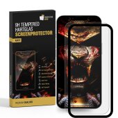 3x 9H Panzerglas für iPhone 13 Pro matt Anti-Reflex entspiegelt mit Montagerahmen echtes Tempered Glass Panzerfolie Displayschutz Schutzglas Schutzfolie Screen-Protector