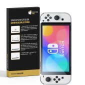 6x flexibles 9H Panzerglas für Nintendo Switch Oled HD klar Displayschutz Schutzglas Hartglas Schutzfolie Screen-Protector