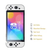 6x Displayschutz für Nintendo Switch Oled Anti-Reflex, matt, entspiegelt Schutzfolie Folie Screen-Protector