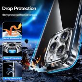 Schutzhülle für iPhone 16 Pro Max Kamera Case Panzerhülle Handyhülle Cover Tasche Transparent Smartphone Bumper