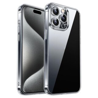 Schutzhülle für iPhone 15 Pro Kamera Case Panzerhülle Handyhülle Cover Tasche Transparent Smartphone Bumper