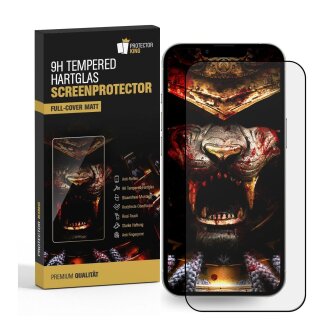 2x 9H Panzerglas für iPhone 16e FULL COVER matt Anti-Reflex entspiegelt echtes Tempered Glass Panzerfolie Displayschutz Schutzglas Hartglas Schutzfolie Screen-Protector