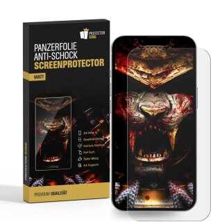 2x Panzerfolie für iPhone 16e Anti-Shock matt entspiegelt Displayschutz Schutzfolie Screen-Protector Anti-Reflex, Anti Stoß, Anti-Kratz, Anti-Schmutz #1